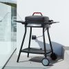 Barbecook BC-ELE-4001 Alexia 5111 elektromos grill, oldalsó asztal, kerék, fekete, 84x55x97cm