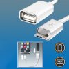 Home SA 044 microUSB OTG kábel, USB-A aljzat, microUSB-B dugó, 2,1A, 16cm, 480 Mbps