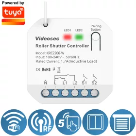 Redőnyvezérlő RF+Wifi vevőegység (TUYA kompatibilis)